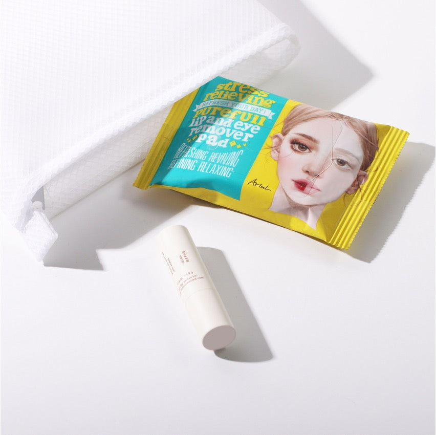STRESS RELIEVING PUREFULL LIP&EYE REMOVER PAD