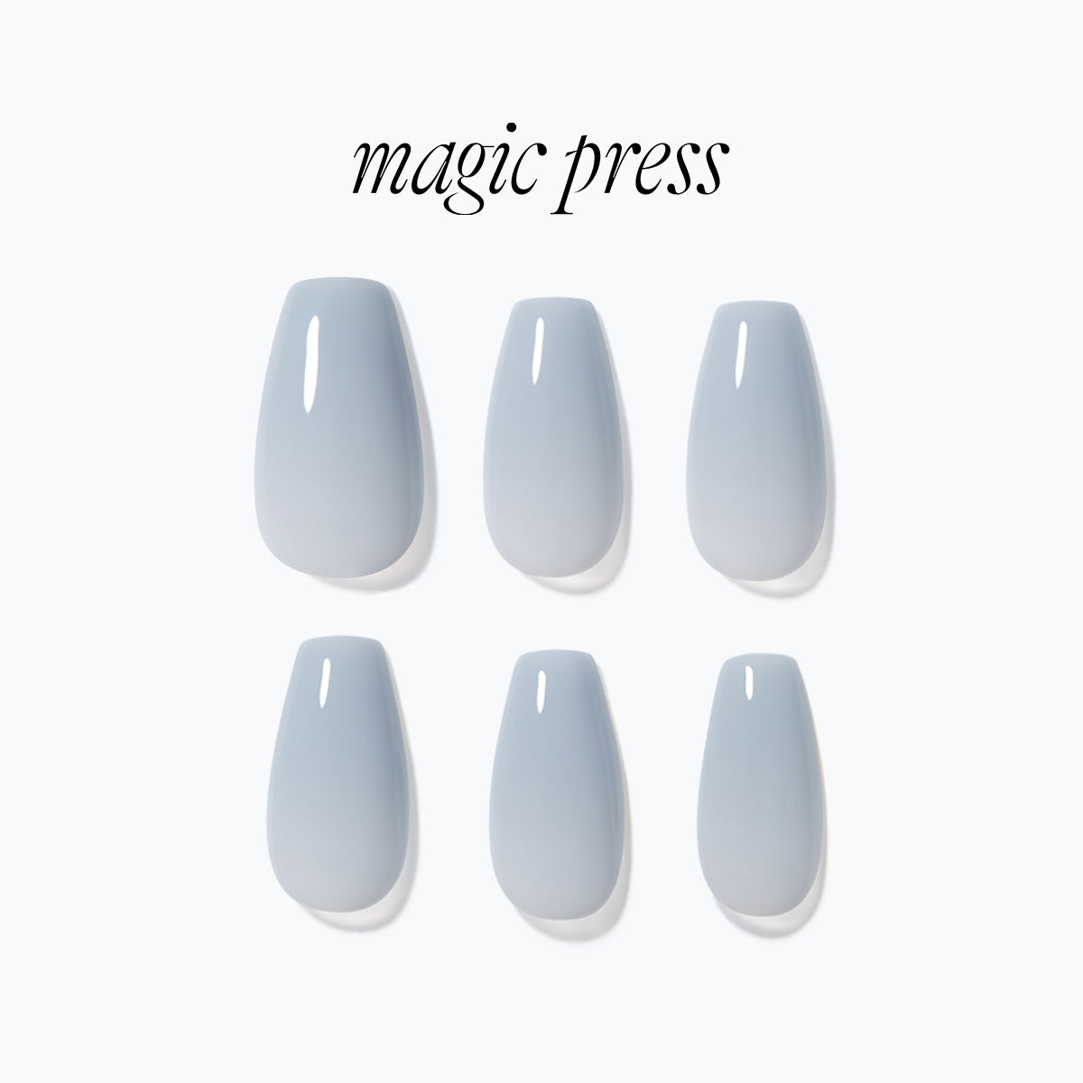 [AURORA] MAGIC PRESS NAIL - BLUE GREY