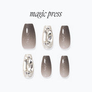 [NIGHT SKY] MAGIC PRESS NAIL - BLACK WISH