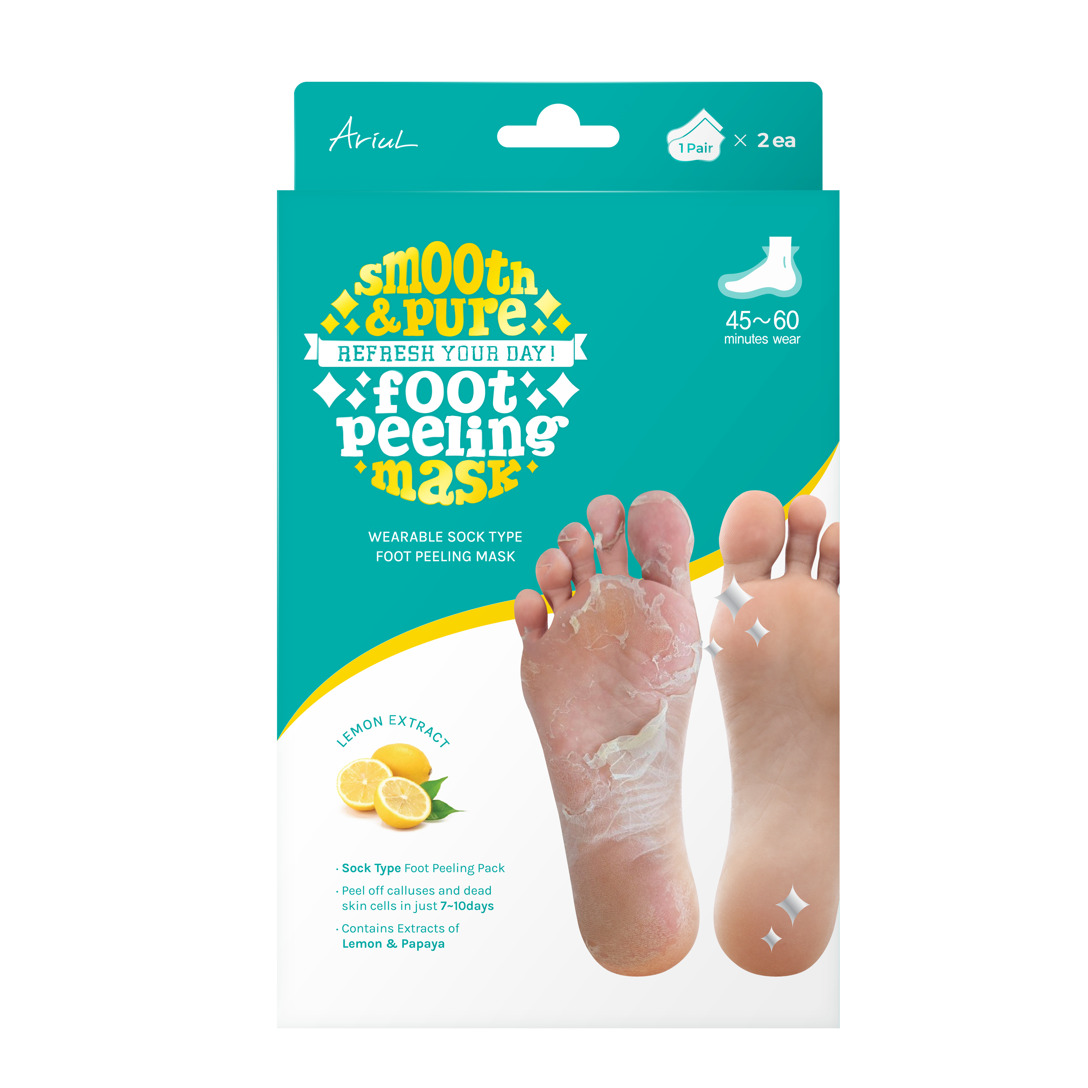 SMOOTH & PURE FOOT PEELING MASK SHEET - 2 Pair