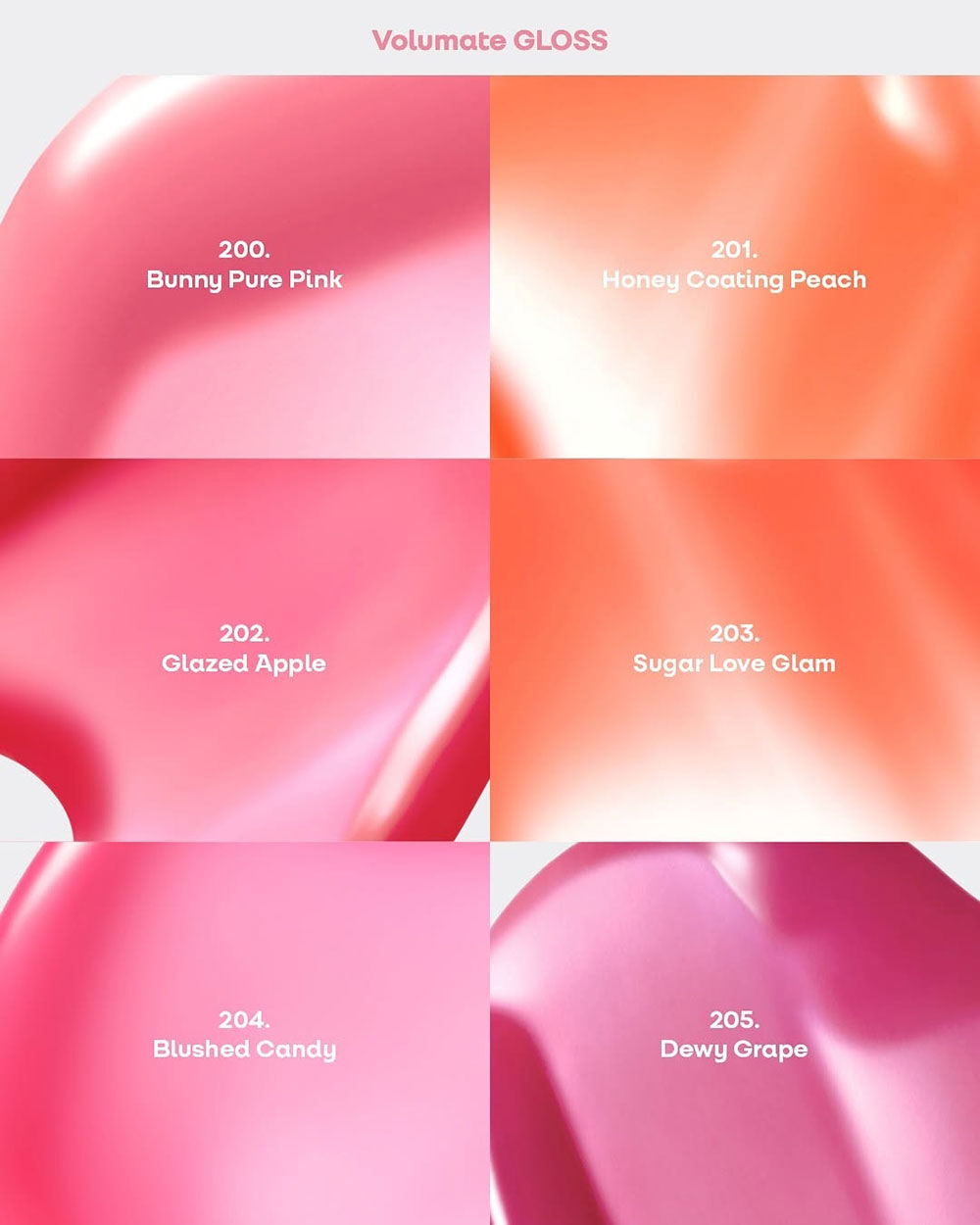 Volumate Gloss #204 Blushed Candy