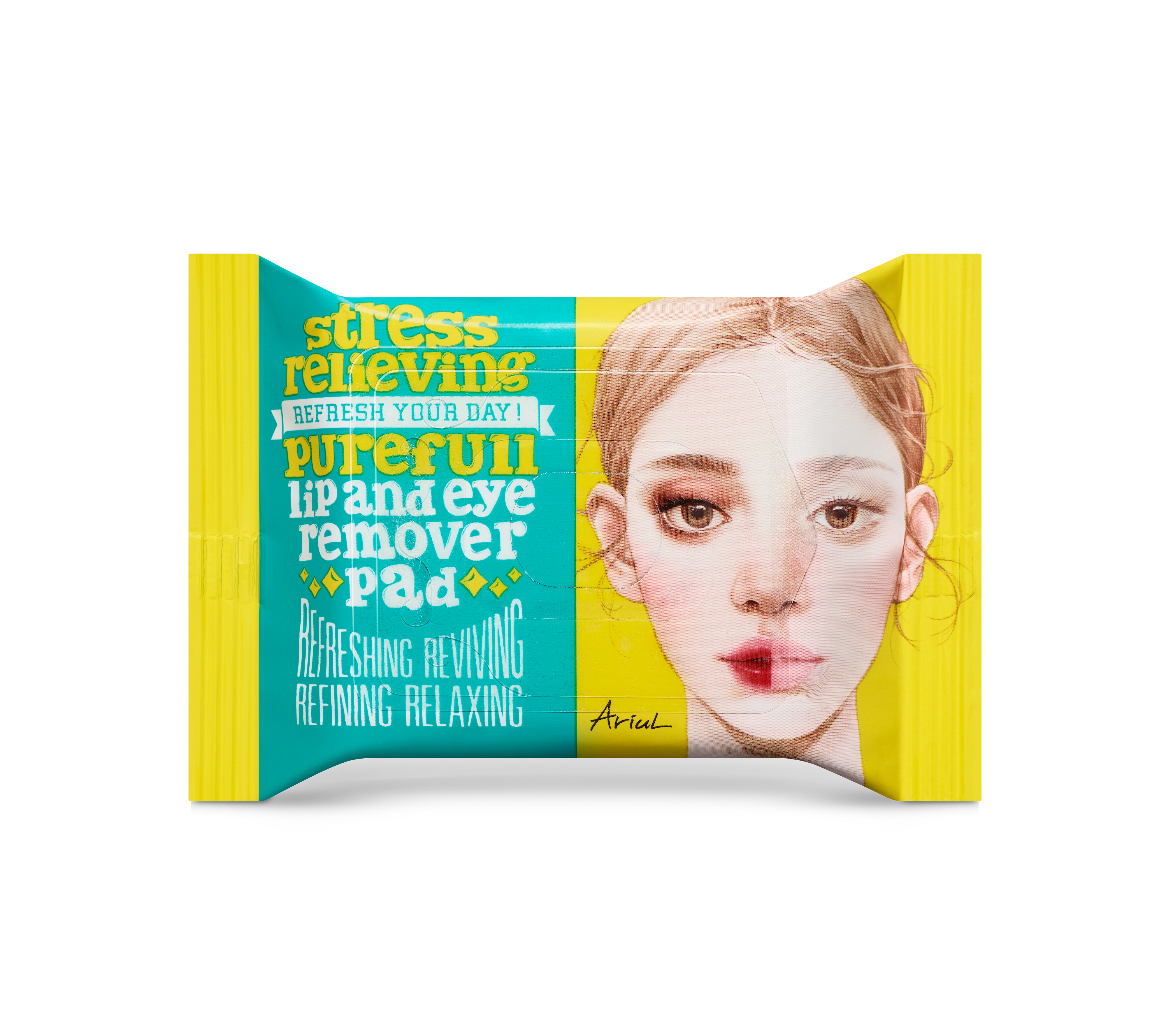 STRESS RELIEVING PUREFULL LIP&EYE REMOVER PAD
