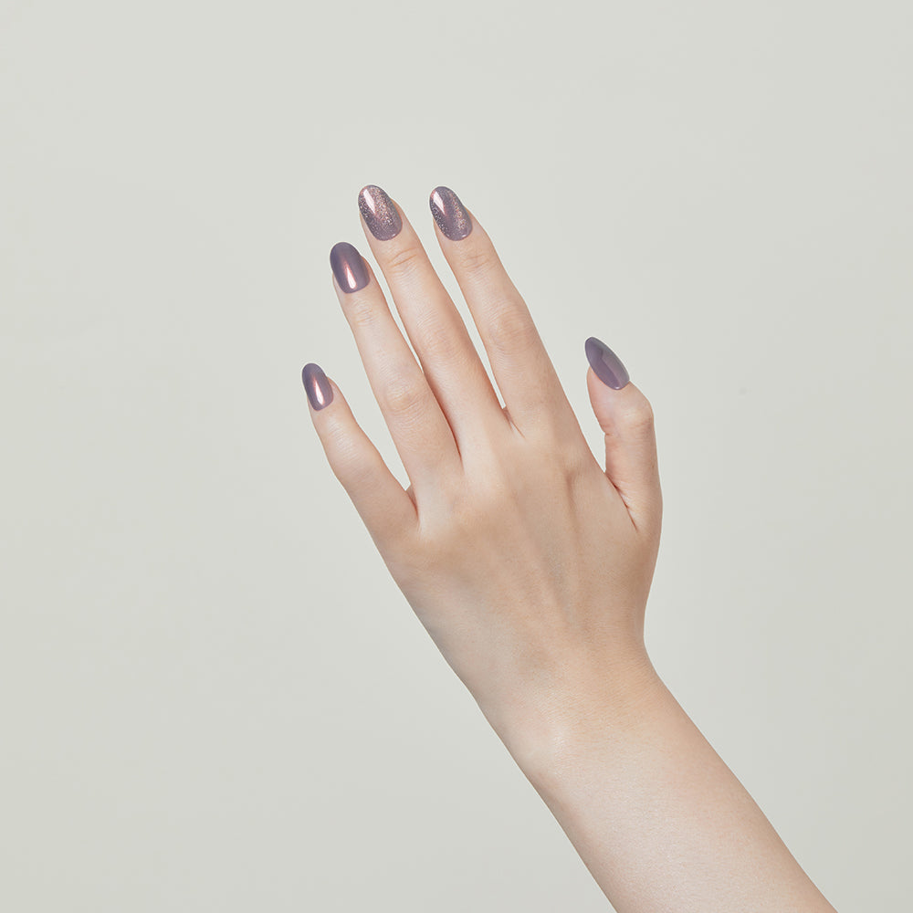 [AURORA] MAGIC PRESS NAIL - PEARLY NAVY