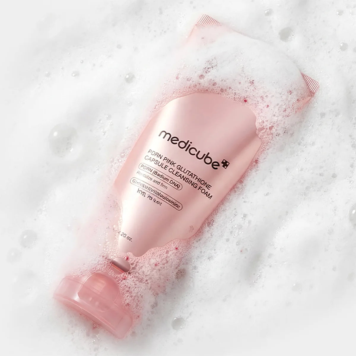 PDRN Pink Glutathione Capsule Cleansing Foam