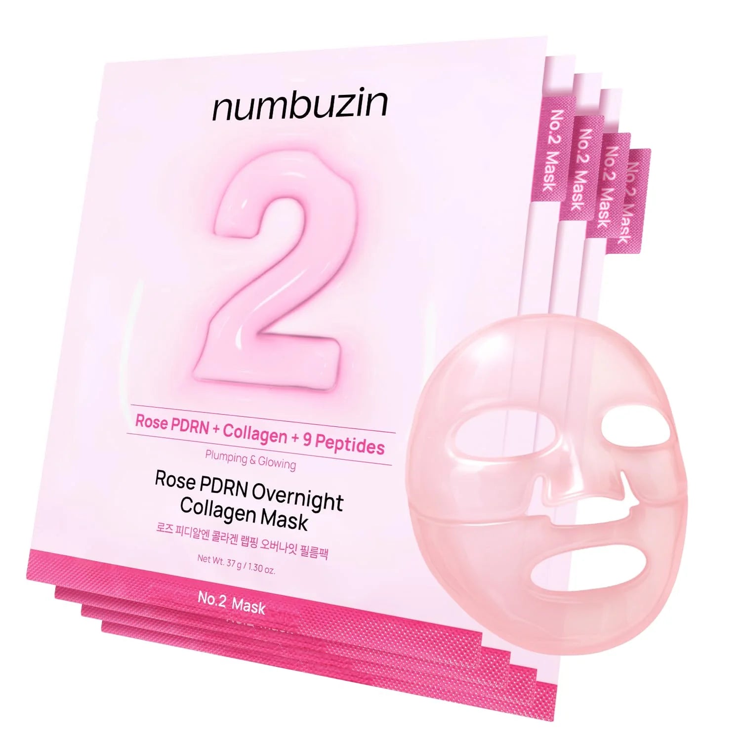 No.2 Rose PDRN Overnight Collagen Mask (4ea)