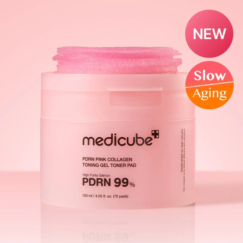 PDRN Pink Collagen Toning Gel Toner Pad