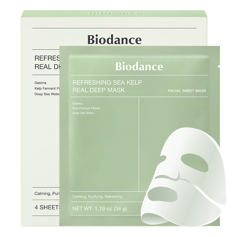 REFRESHING SEA KELP REAL DEEP MASK SET (4 MASKS)