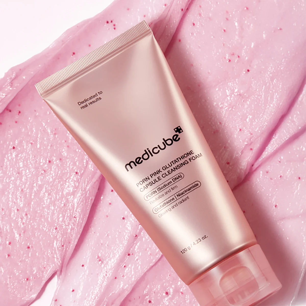 PDRN Pink Glutathione Capsule Cleansing Foam