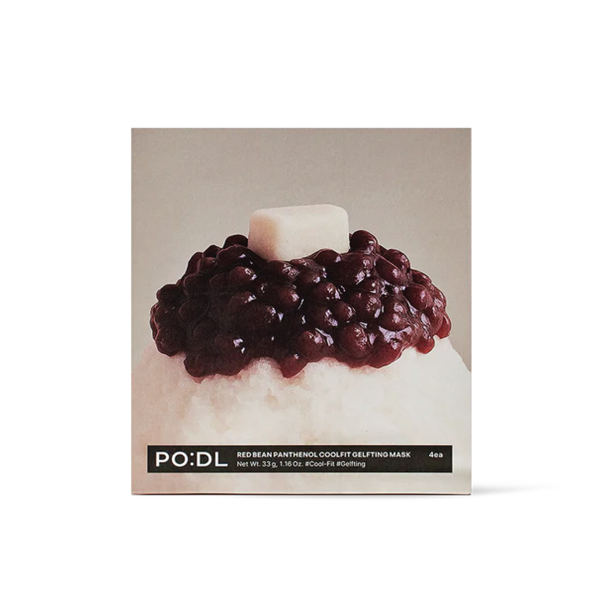 Red Bean Panthenol Coolfit Gelfting Mask (4 each)