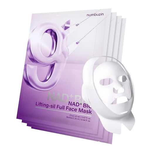 NO.9+ NAD+ BIO LIFTING-SIL FULL COVER FACIAL MASK SET (4 MASKS)
