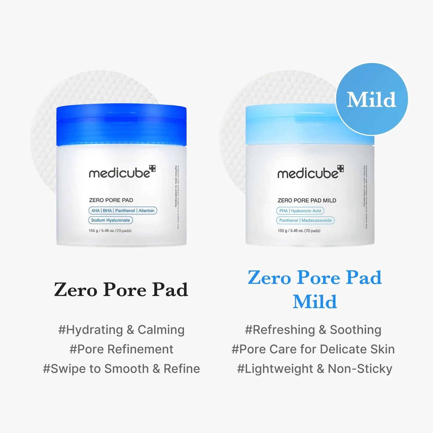 Zero Pore Pad Mild [70pcs]